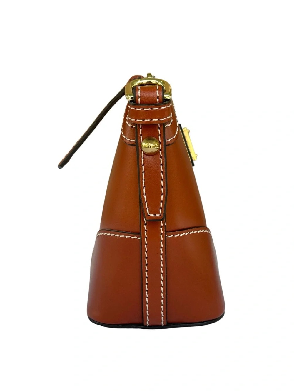 NWOT Dooney & Bourke Selleria Italian Leather Mini Domed Crossbody Tan J16990845